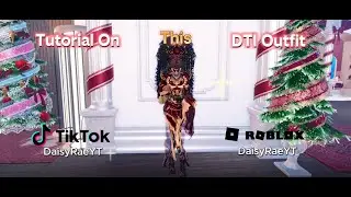 Урок по созданию красно-золотого наряда DTI #roblox #dti #tutorial