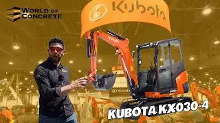 La miniexcavadora KX030-4 de Kubota  presente en la World of Concrete 2023