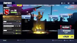 Fortnite-Night falls onto the desert