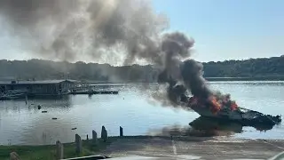 &lsquo;I heard a boom&rsquo;:  Belton, Texas resident witnessed fire that destroyed boat, damaged marina