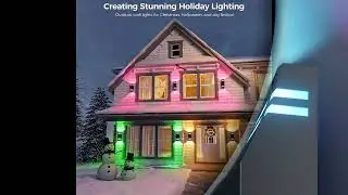 KIZON Smart Porch Lights 2 Pack RGB Exterior Lighting Fixtures Color Changing App Control