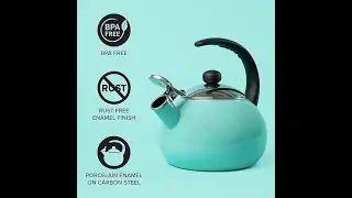 Must have fastest water heating wistling teal/turquoise tea kettle pot (Honest Review)