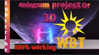 How to Make 3D Hologram Projector At Home | Workbench Tamizha.