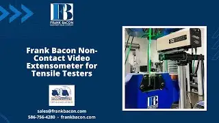 Frank Bacon Non Contact Video Extensometer for Tensile Testers