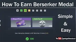 Earn Berserker Medal in MP Matches 3 Times | New Gold or Nothing Missions in COD Mobile