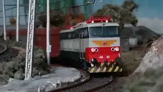 E656 con merci [Fermodellismo scala H0]