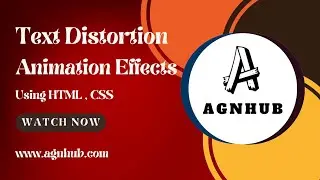 Text Distortion Animation Effects using HTML CSS #coding
