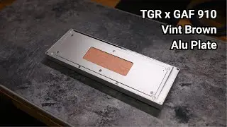 TGR x GAF 910 || Vintage MX Brown || Aluminum Plate || Typing Sound ASMR