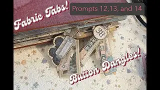 GORGEOUS Button Charm Dangles | EASY Tutorial for Vintage Junk Journals! 🧵JJJanuary Prompts