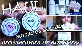 HAUL PRODUCTOS U&Ntilde;AS 💅SEMILAC EXTEND CARE 5 IEN1🎀 DECORACIONES ALIEXPRESS😍