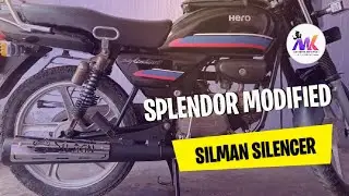 💯Silman silencer 🔥💥  splendor modified #mkbikerpitstop  #mk_pits_hub #mk_tnbiker 