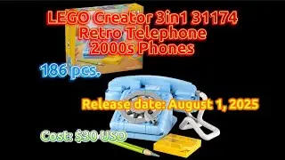 LEGO Creator 3in1 31174 - Retro Telephone: 2000s Phones | Complete Build & Review