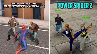 Amazing spider man 2 Vs Power spider 2 (Updated Version) | SBS gameplay comparison!