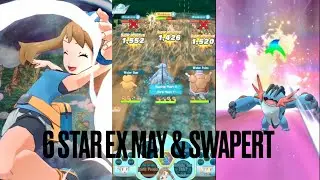 6 star EX Mega Swampert & May Showcase | Pokemon Master Ex| no Commentary
