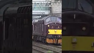 West Coast Railways Class 37&rsquo;s to Carnforth at Stafford #railway #trains #ukrail #reels #class37