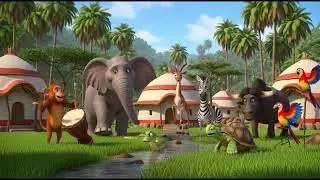 Tortoise and the Talking Drum | African Folklore Animation for Kids | Moral Story @Dudufables  ​