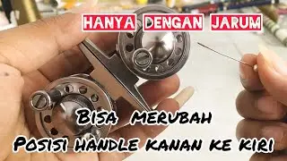 Cara mudah berubah handle rell tokos cnc kanan ke kiri hnya dengan Jarum