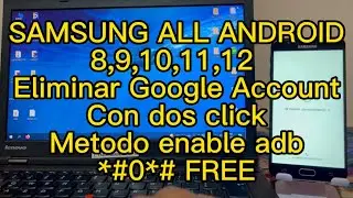 SAMSUNG FRP ALL MODEL, ELIMINAR GOOGLE ACCOUNT (METODO ENABLE ADB)  ANDROID 8,9,10 ETC. FREE, FACIL✅