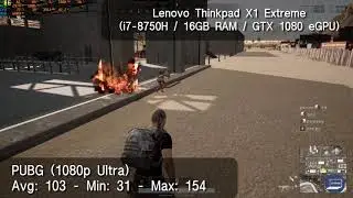 Thinkpad Extreme Gaming eGPU PUBG