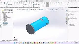Simple Example 26 Solid Works extrude and extrude cut , hole wizard , fillet by Saad Shahin