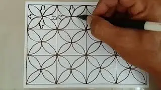 MENGGAMBAR BATIK MUDAH TAPI BAGUS, MOTIF KAWUNG.