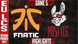 Misfits Academy vs Fnatic Academy 5 Highlights - EU LCS Summer Promotion 2017 - MSA vs FNA G5