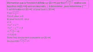  réciproque d'une bijection #maths 