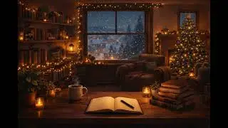 warm winter desk ambience • relaxing lofi for focus & quiet nights