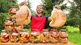 Preparation Of Smoked And Salted Lamb Fat For Winter | Cooked A Traditional Dish Of Nomads