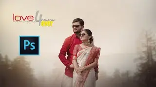 Photoshop Tutorial How to edit pre wedding photo[New Concept&New Background]