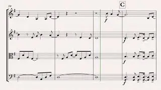 Feels Like Home String Quartet Sheet Music Cover Randy Newman