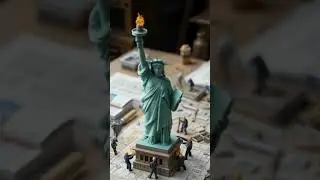 Statue of Liberty 🗽Was Built With INCREDIBLE Attention To Detail#HistoryInMiniature #dioramahistory