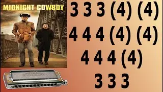 MIDNIGHT COWBOYS, HARMONICA TUTORIAL, ARM&Oacute;NICA, MUNDHARMONIKA, GAITA DE BOCA