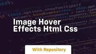 Image hover effects html css