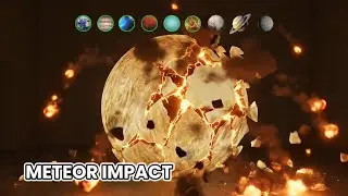 Planet Destroyed by Meteorite 💥 | ASMR Extreme Planetary Collision