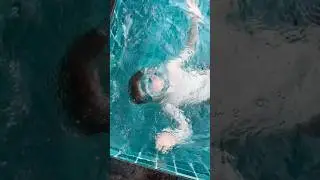 Buble Trick Under Water #poil #swimming #tricks