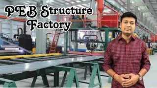 How PEB material are manufacture in plant | Inside view of  PEB Factory | steel structure PEB
