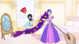 💸Поделки из бумаги💸 Спасение принцессы Руми с длинными волосами 💃 Кукла из бумаги в стиле K-pop &laquo;...
