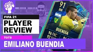 WHAT A CARD! | 91 RATED TEAM OF THE SEASON EMILIANO BUENDIA | FIFA 21 Review |