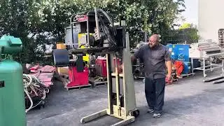 Economy 1500 lbs Walk Behind Forklift 56&rdquo; Lift Height Fork Lift