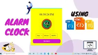 Build A Simple Alarm Clock in HTML CSS & JS