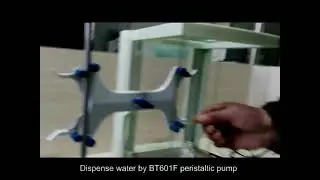 How to use leadfluid BT601F peristaltic pump to dispense and filling vial