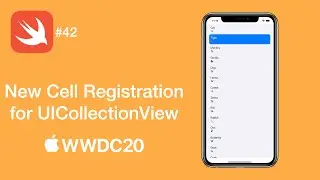 New Cell Registration for UICollectionView from WWDC20 - Swift #42 - iOS Programming
