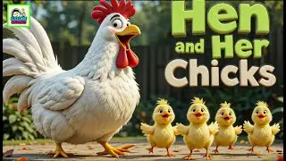 Hen and Her Five Chicks | Kids Rhymes | Fun Learning