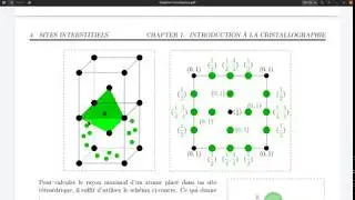 Chapitre 1 : Sites interstitiels