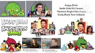 All Angry Birds Sounds Sadie Sink Kit Connor Florence Pugh Chris Evans Emily Blunt Tom Holland Pt.20
