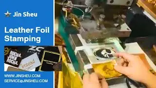 Leather Hot Foil Stamping | Custom Leather Products | Leather Souvenirs #leathercraft
