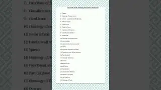Anatomy 5 mark questions bsc Mlt 1st year
