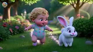 Rabbit Hop Garden Chase 🐰 | Fun Animal Action Song for Kids | Sing Along Play