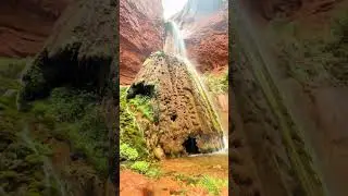 Found a hidden gem! 💧🌄 A waterfall at the bottom of the Grand Canyon!⁠ Credits: ⁠ #GrandCanyon
